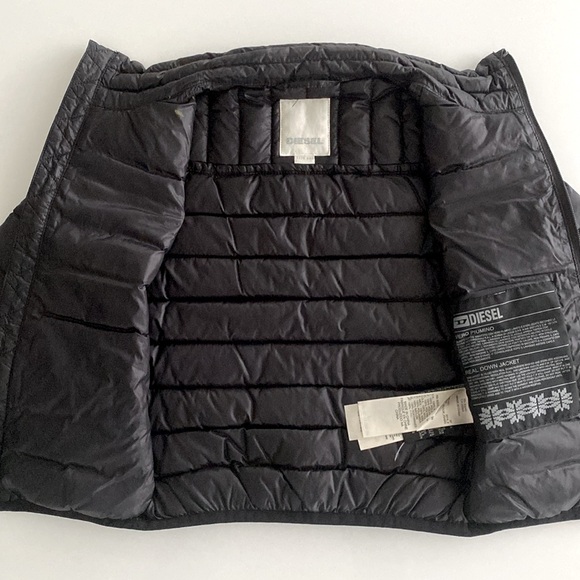 Diesel Boys Down Jacket Black - Picture 5 of 9